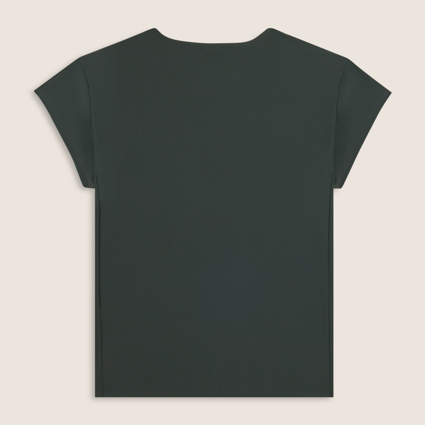 T-shirt tecnica con maniche ad aletta e profili a contrasto