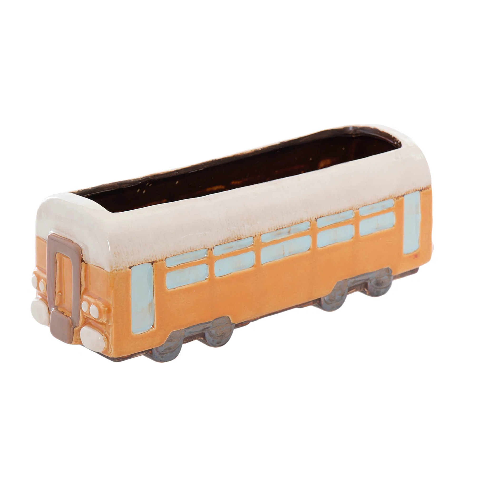 Tren Ceramica Con Macetero 32x11x12 Cm