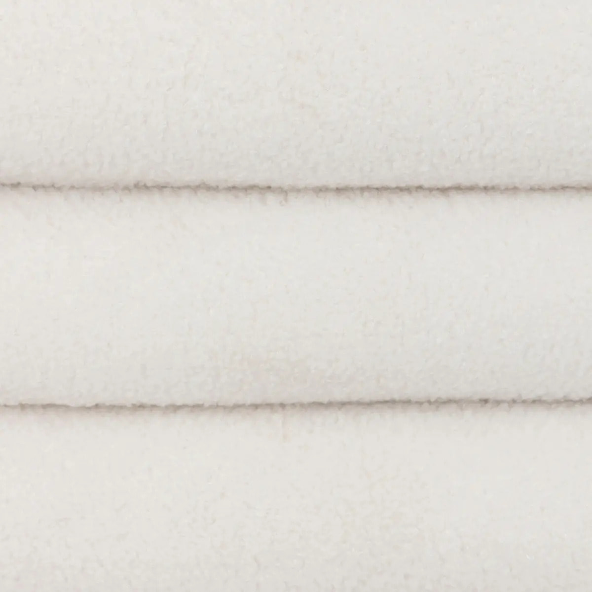 Pouf coffre bouclette Guilia blanc 59x45cm