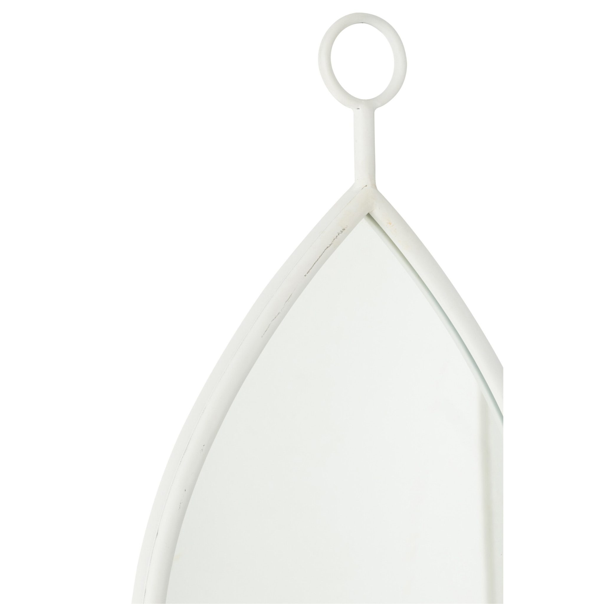 J-Line Miroir Suspendu Drop Miroir/Mdf Blanc Small