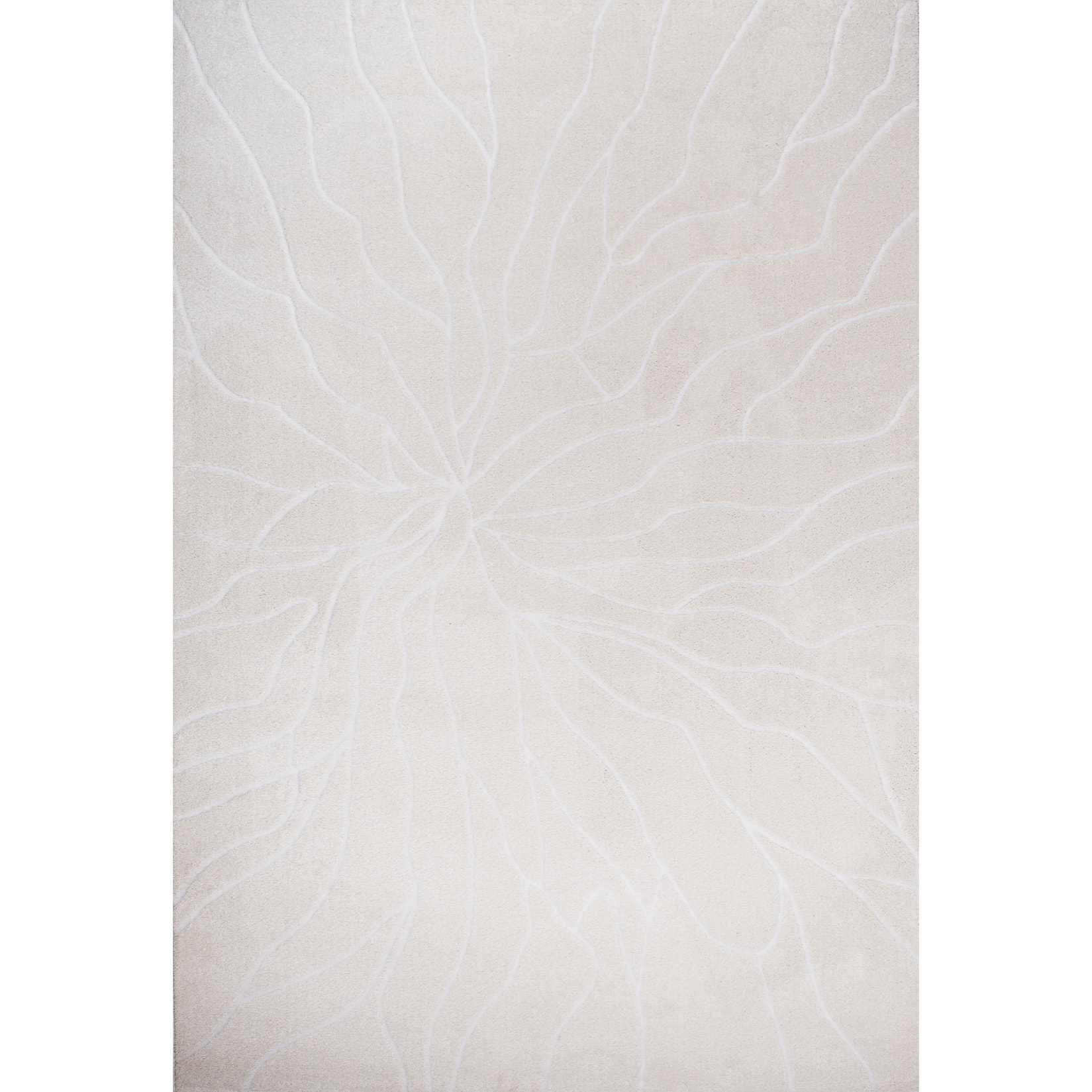 MEMPHIS - Tapis géométrique crème à poils courts
