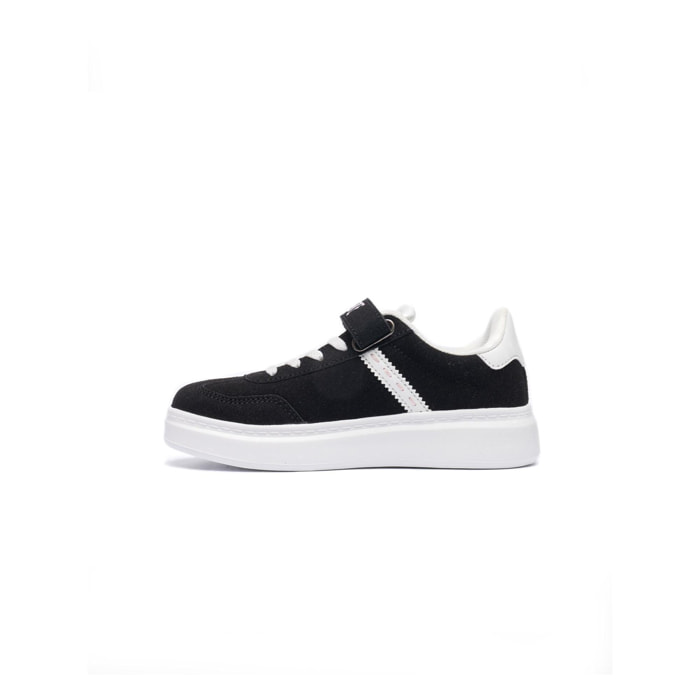 Sneakers da bambina con strap e lacci Leone 1947 Stripe