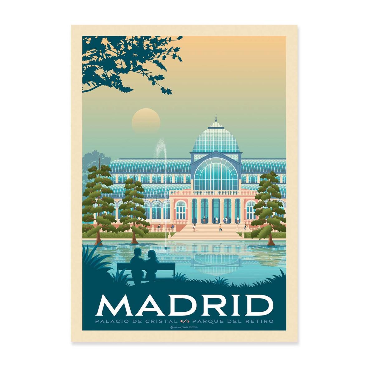 Wall Editions ArtPoster Madrid Olahoop Travel Posters 50 x 70