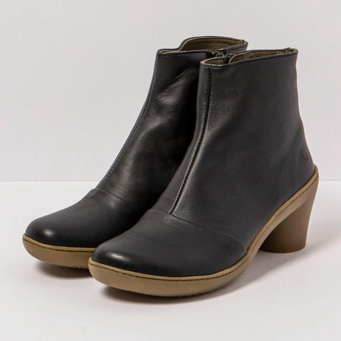 Botines con tacón 1442 NAPPA BLACK-BRONZE/ ALFAMA color Black-bronze