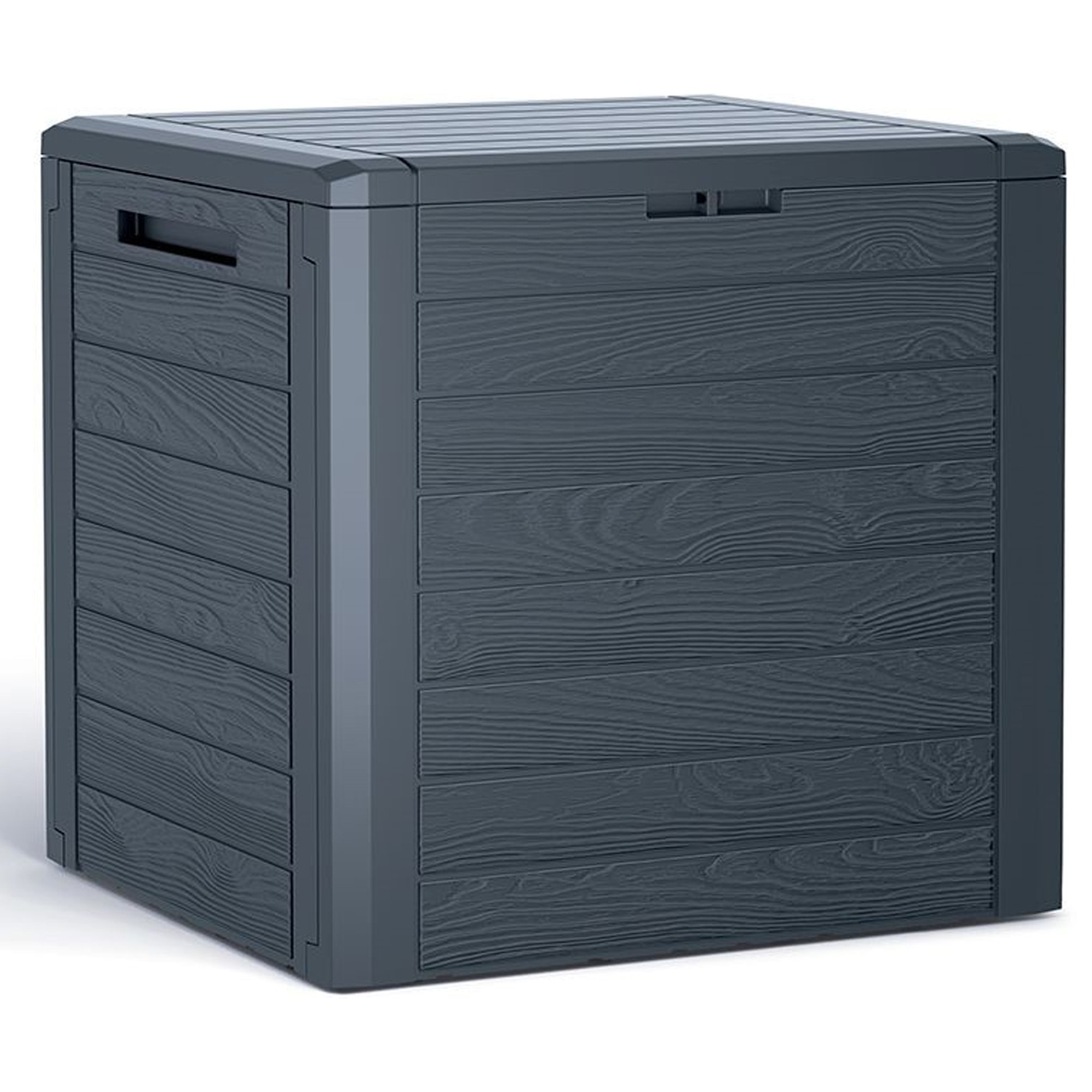Baúl de jardín WOODEBOX 140L., dimensiones (mm) 585x460x550, color Antracita