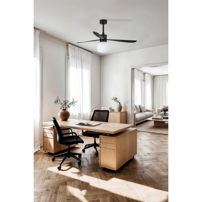 AMELIA L BALL LED Ventilador negro