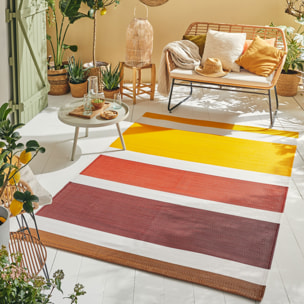 CAPRI - Tapis d'extérieur à motif ligne dégradée - Multi