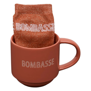 Coffret mug 38cl + chaussettes Drama Queen bordeau