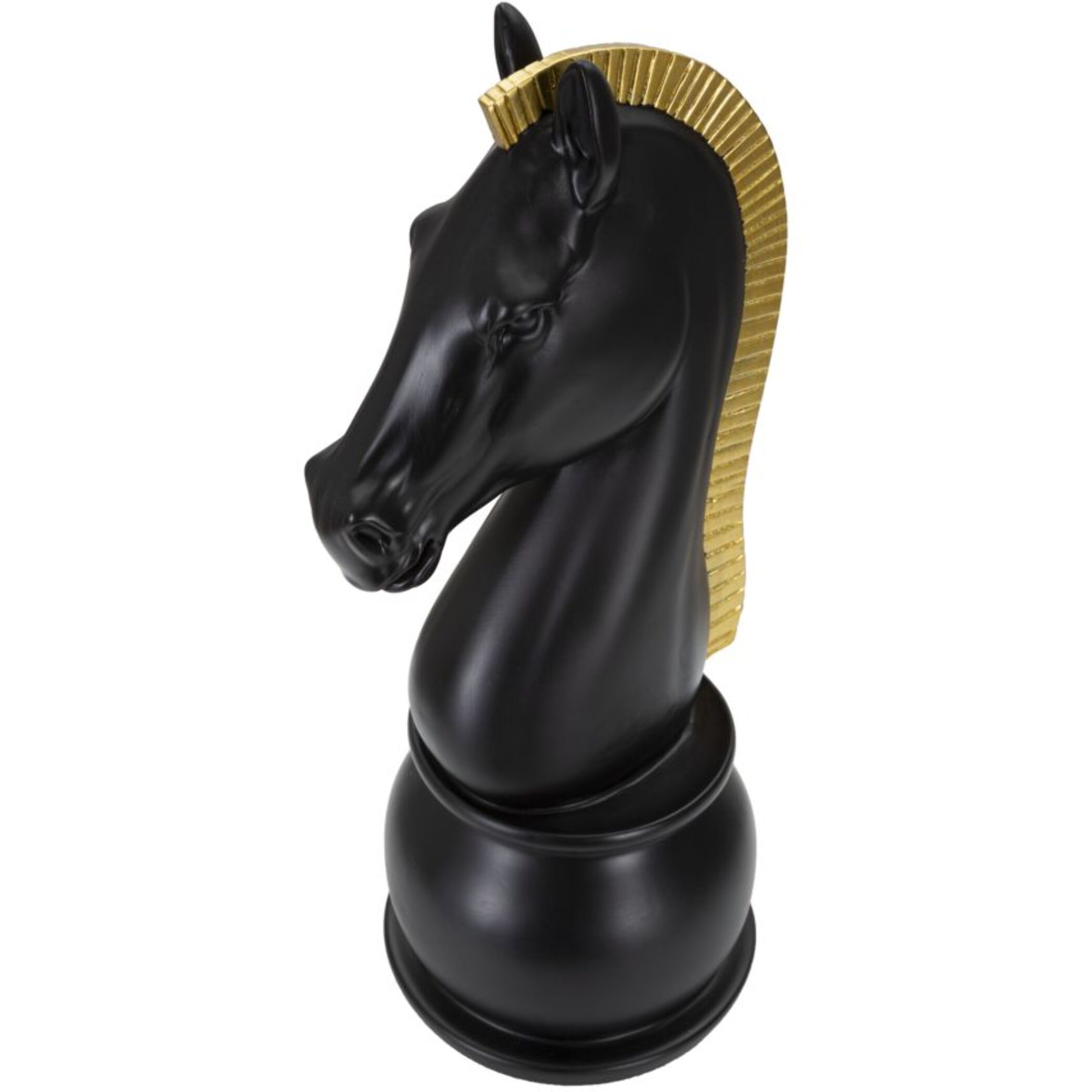 CAVALLO NERO E ORO CM Ø 18,5X50