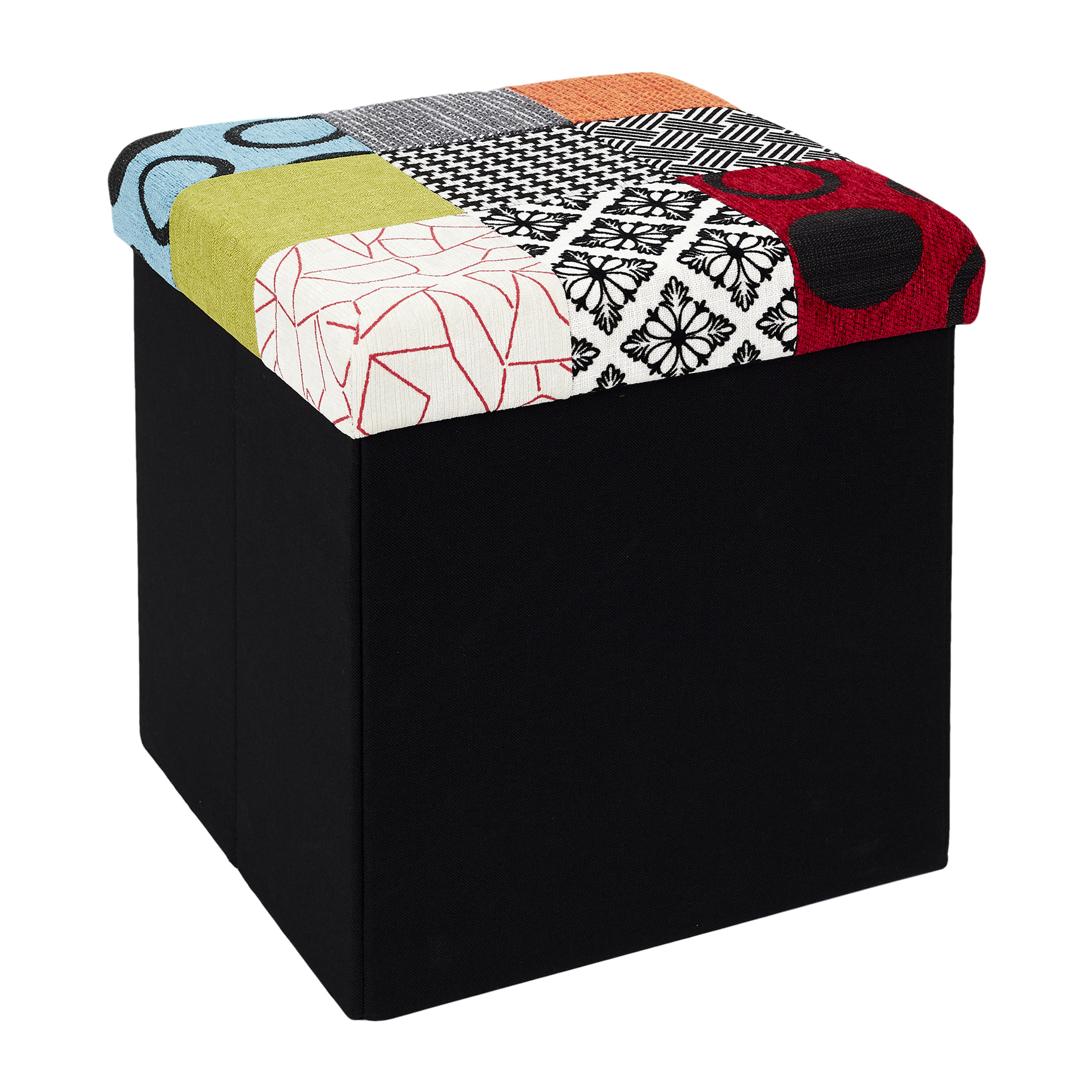 Coffre Pouf Pliable Patchwork
