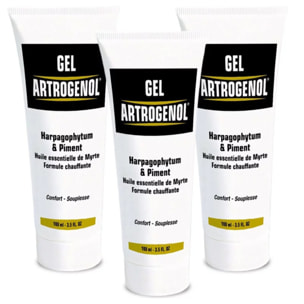 NUTRIEXPERT - Gel Artrogenol - Soulage et apaise les douleurs articulaires - Gel à effet chauffant - Lot de 3 produits