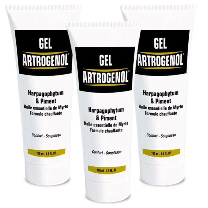 NUTRIEXPERT - Gel Artrogenol - Soulage et apaise les douleurs articulaires - Gel à effet chauffant - Lot de 3 produits