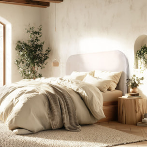 ARTHUR - Tête de lit rembourrée pour lits 140/160cm couleur beige