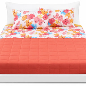 BASSETTI Completo letto 100% Cotone Fantasie Geometriche_Matrimoniale_Alissa Giallo