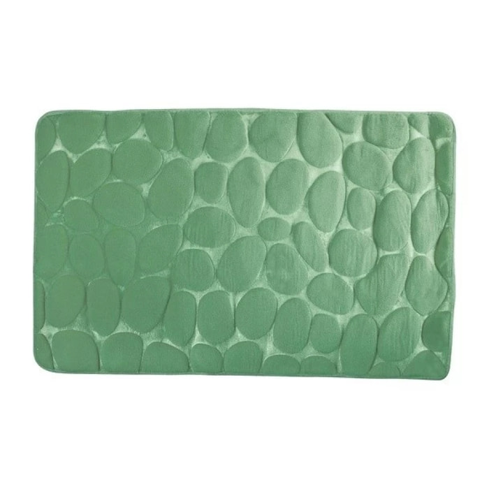 Tapis de bain Microfibre PEBBLE 50x80cm Vert Basil MSV