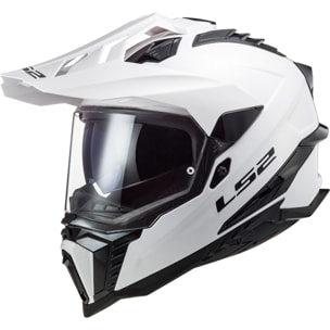 CASCO MOTO MX LS2 MX701 EXPLORER SOLID WHITE (E22.06)