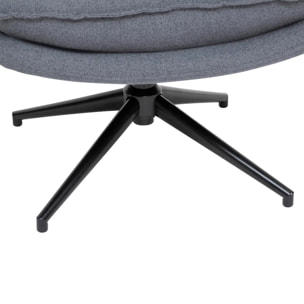 Fauteuil pivotant "Harper" gris