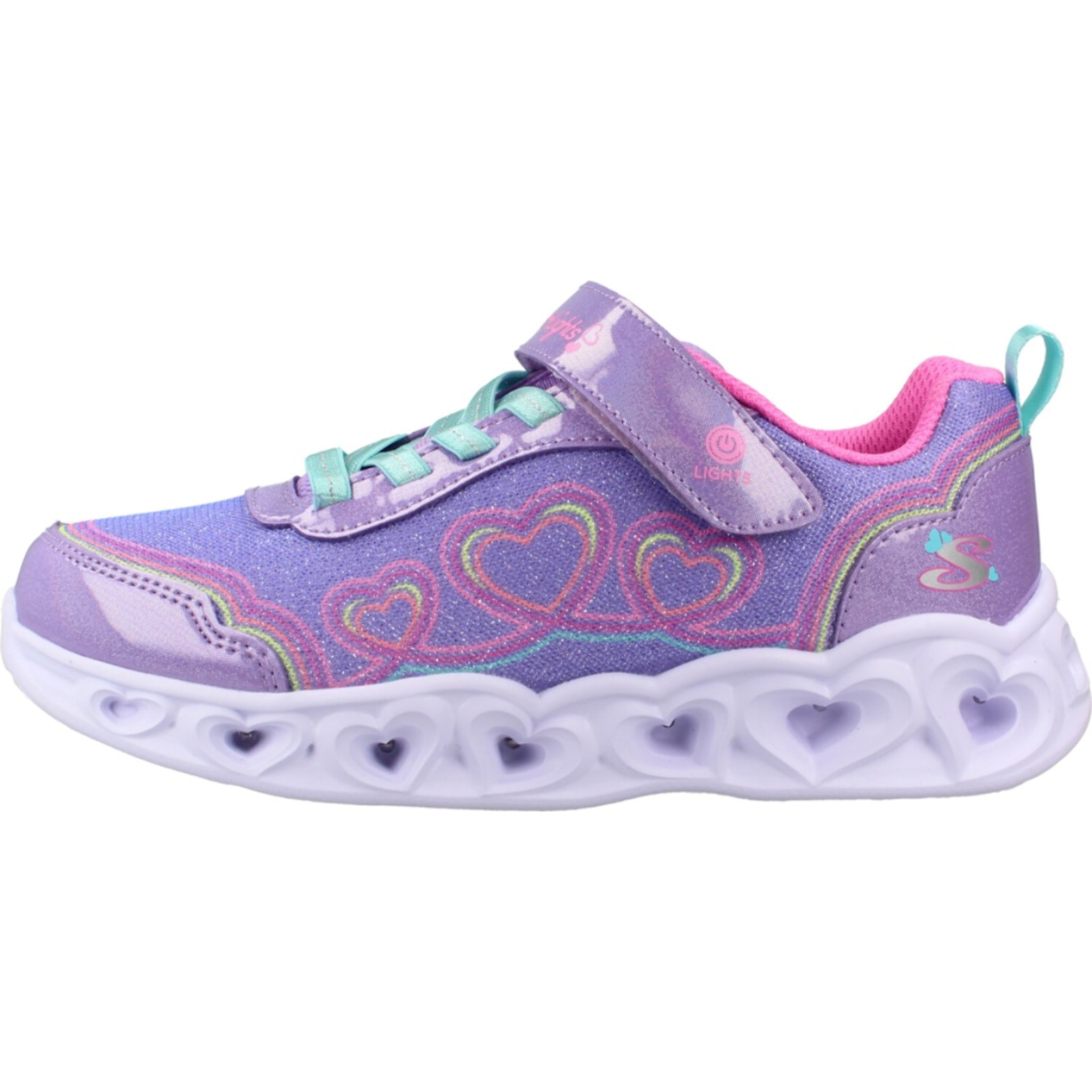 Zapatillas Niña 303736lcs Heart Lights Violeta