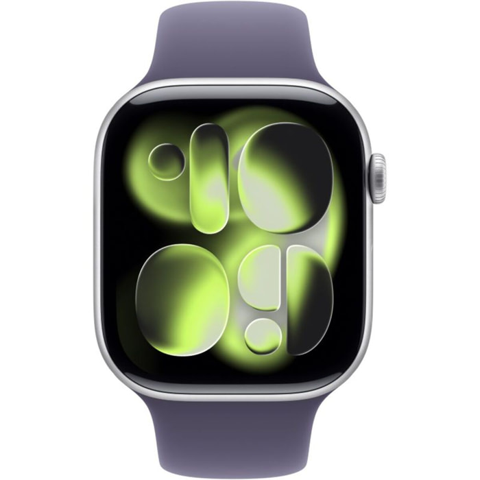 Montre connectée APPLE WATCH 46mm Alu Argent / Violet Serie 11 S/M