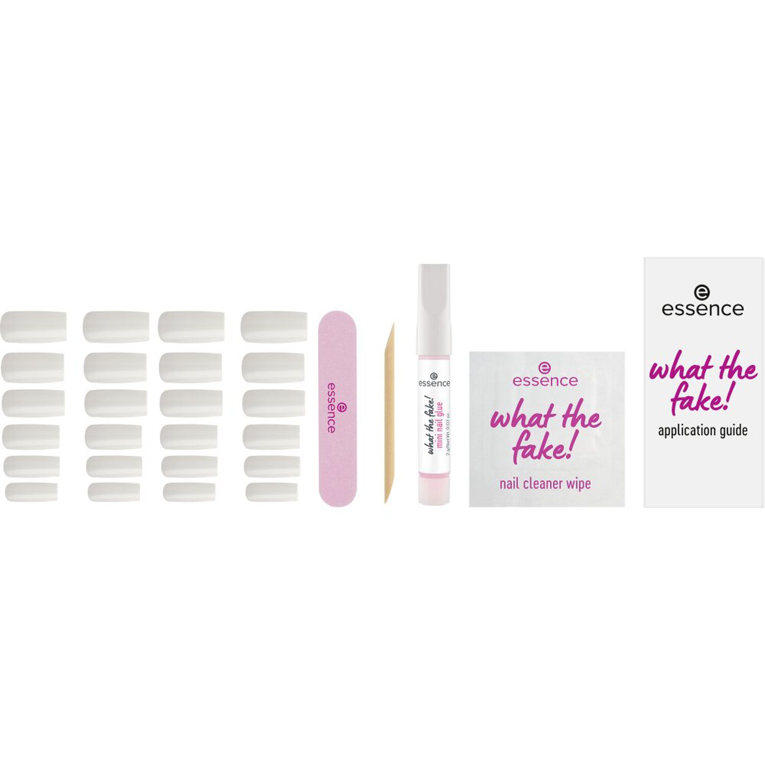 What The Fake! - Kit Faux-ongles + Accessoires 28 Pièces