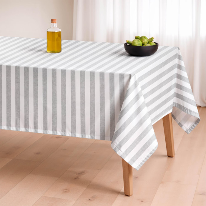 Mantel antimanchas KODA GRIS - 100% algodón