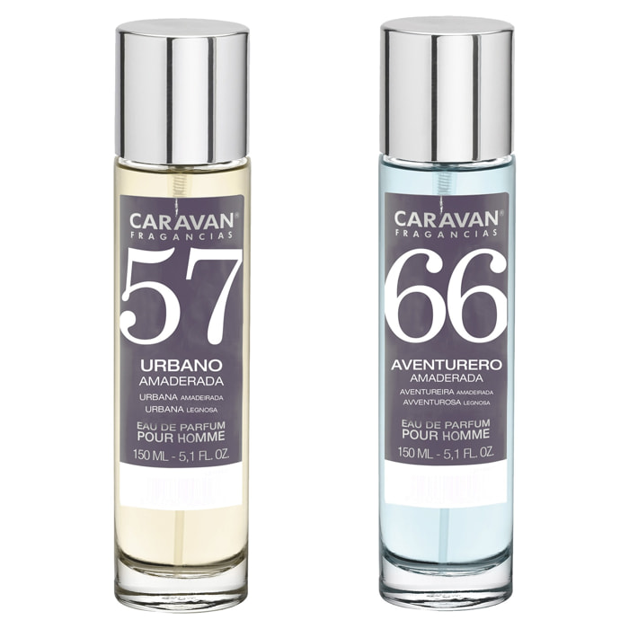 Set de 2 perfumes caravan hombre nº66 y nº 57