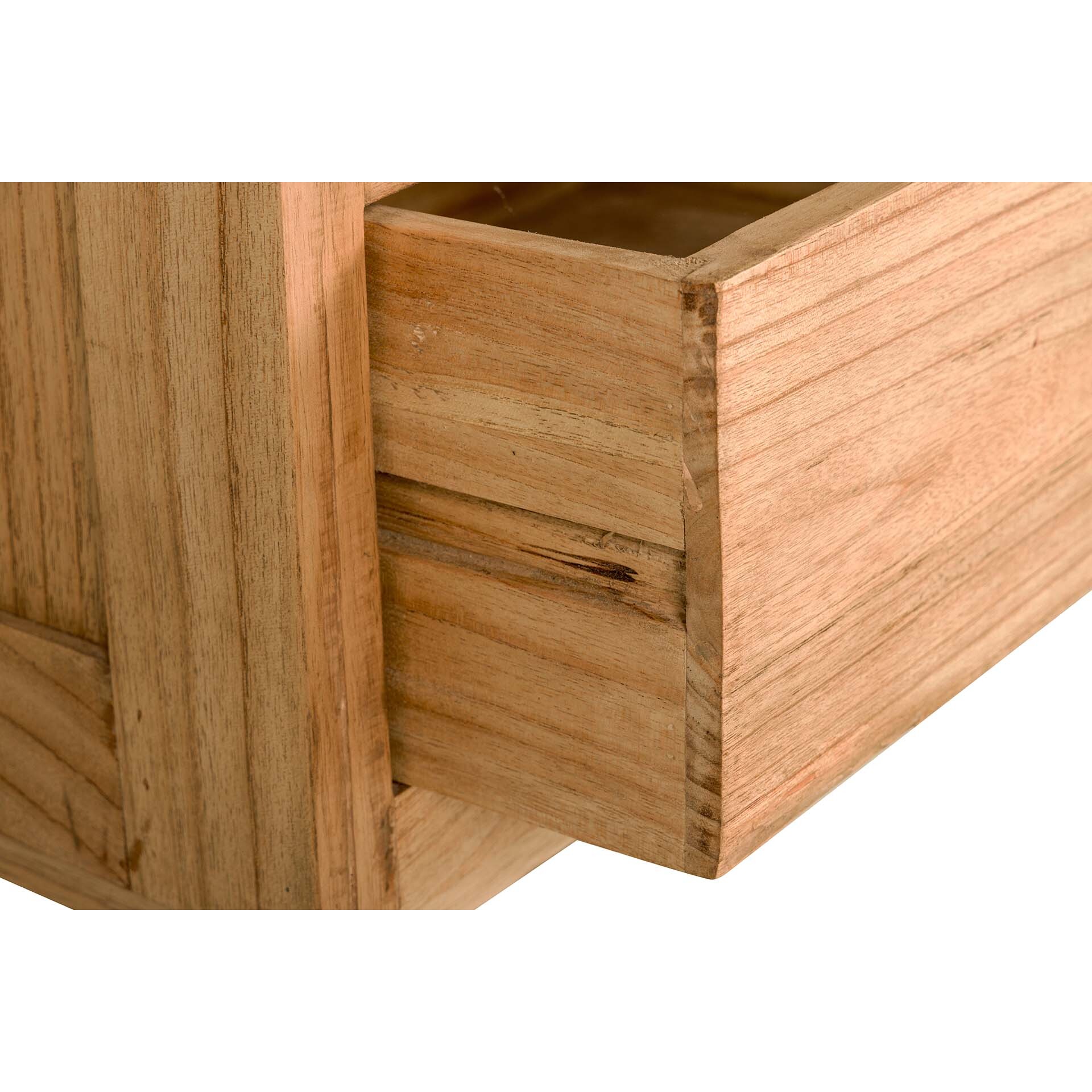 Librero Madera Mindi Natural 100x40x185 Cm
