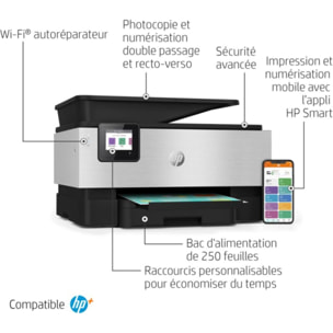 Imprimante jet d'encre HP OfficeJet Pro 9019e éligible Instant Ink