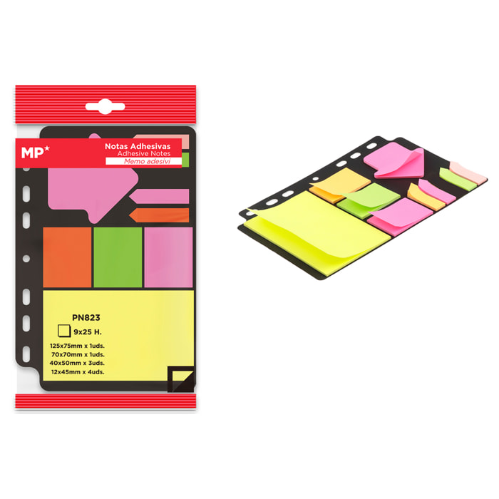 PACK 24 UNITÀ NOTE ADESIVE 9 x 25 FOGLI