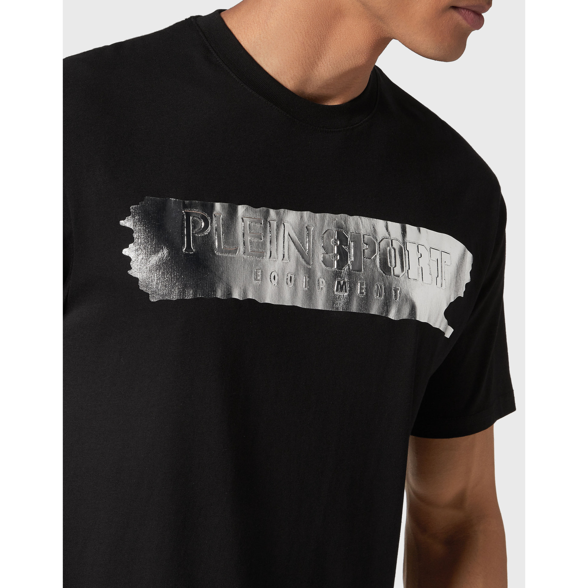 PLEIN SPORT Maglietta a girocollo SILVER BRUSH