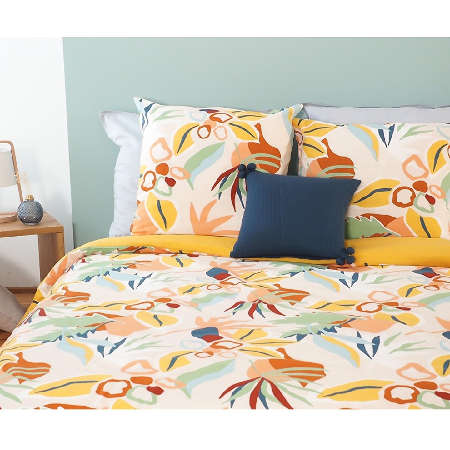 Parure Housse De Couette 2pcs 100% Coton 57 Fils Lucia