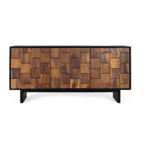 Aparador de Madera de Mango Estilo Rústico Étnico Moderno