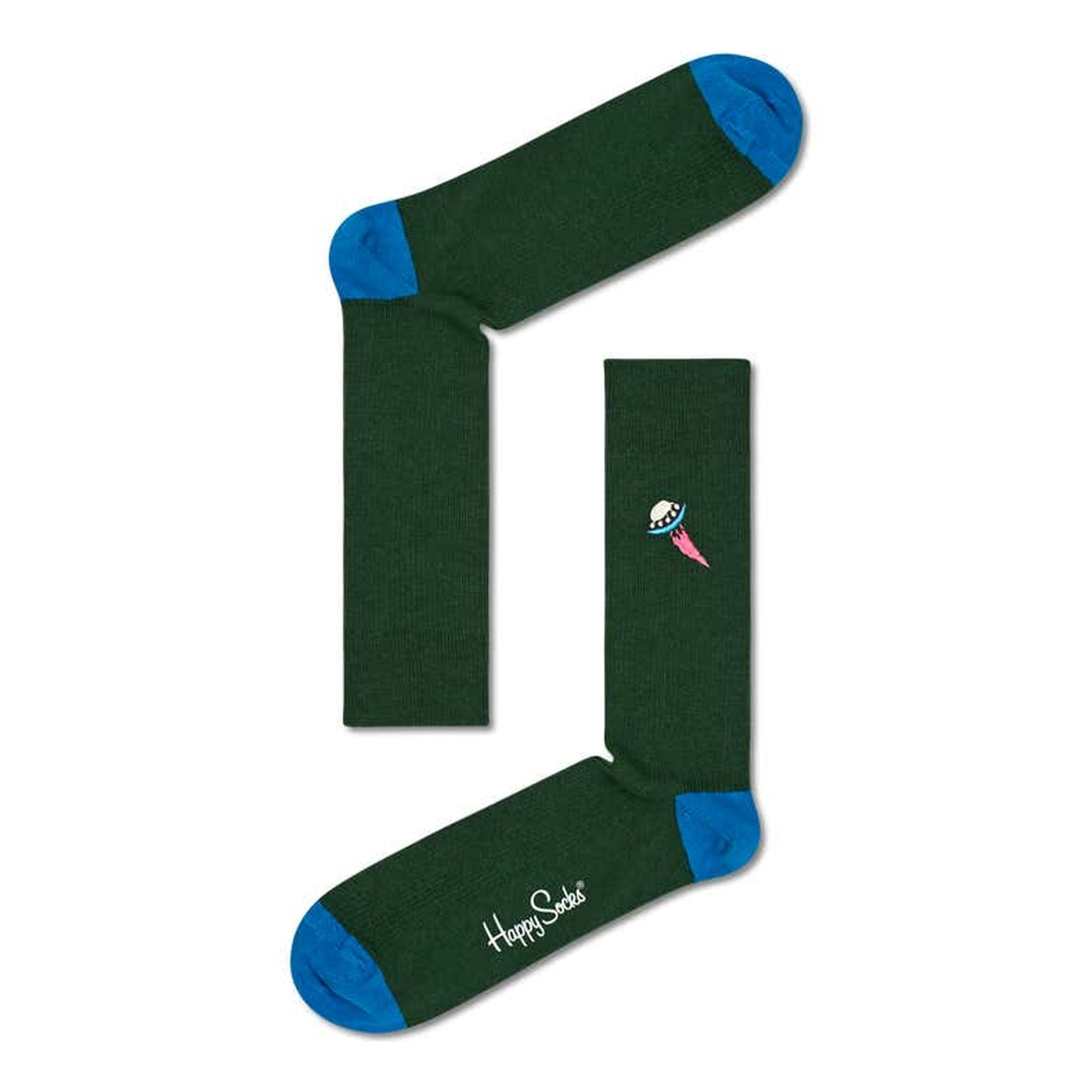 Set de 4 pares de calcetines - diseños "Pizza", "Milkshake", "Alien" y "UFO"