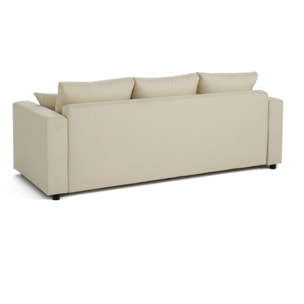 Regala - canapé 3 places - convertible avec coffre - en tissu - Beige