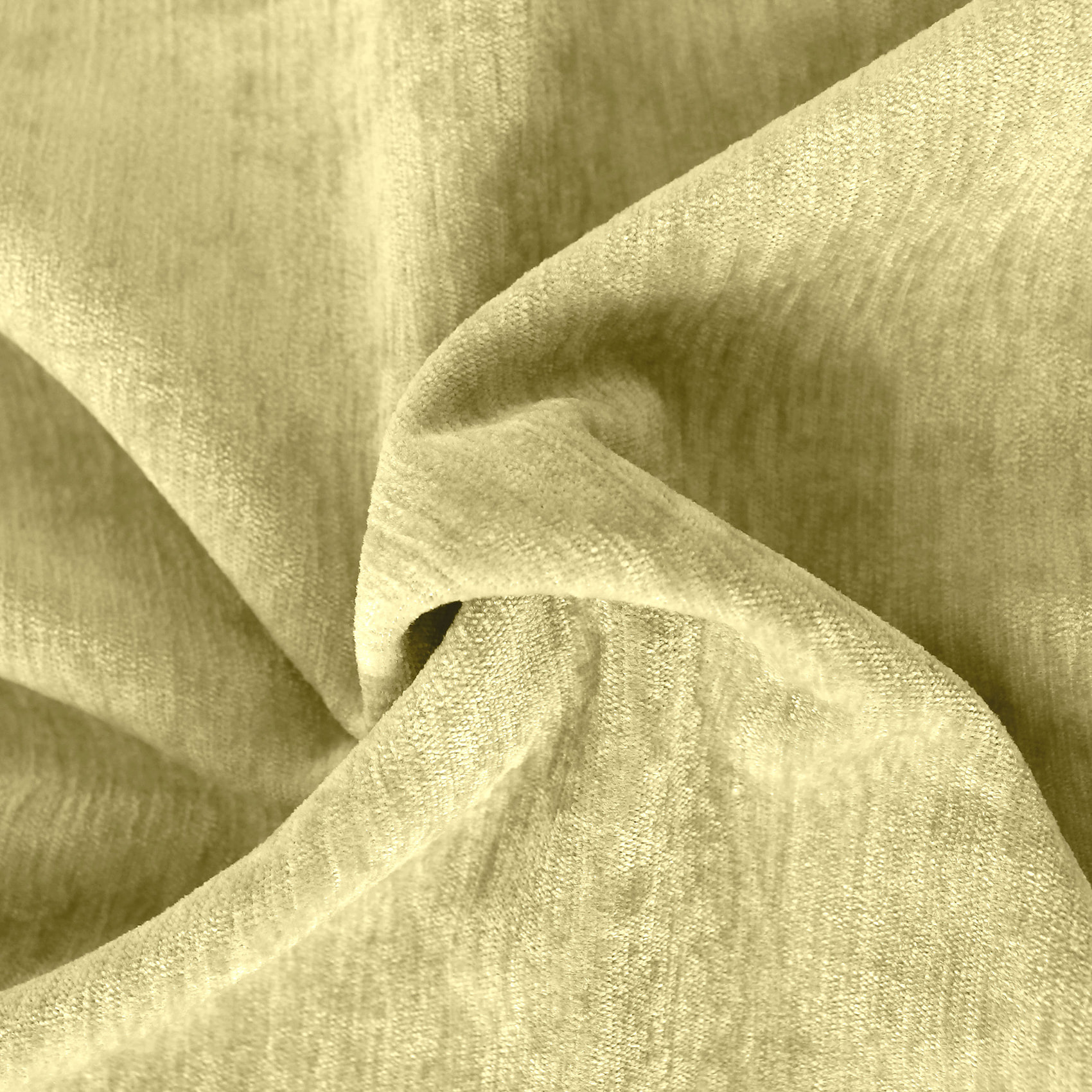 Rideau thermique en velours doublé polaire - Vert tilleul