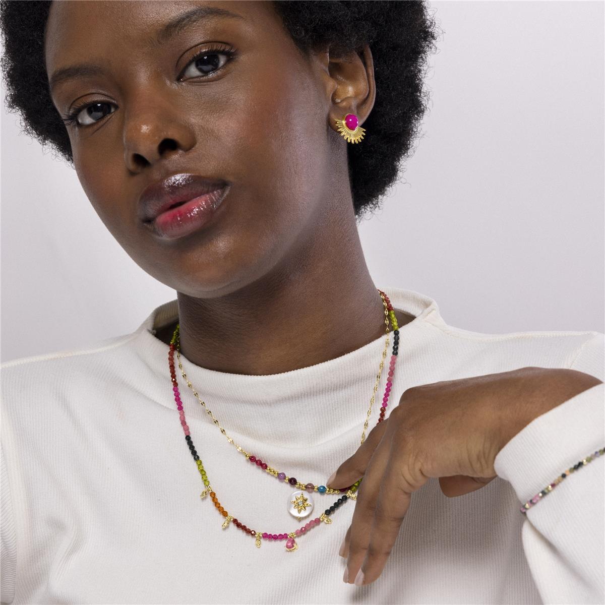 Collar Lux by Lux acabado oro 18k