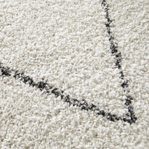 Tapis shaggy tissé motif abstrait BUME