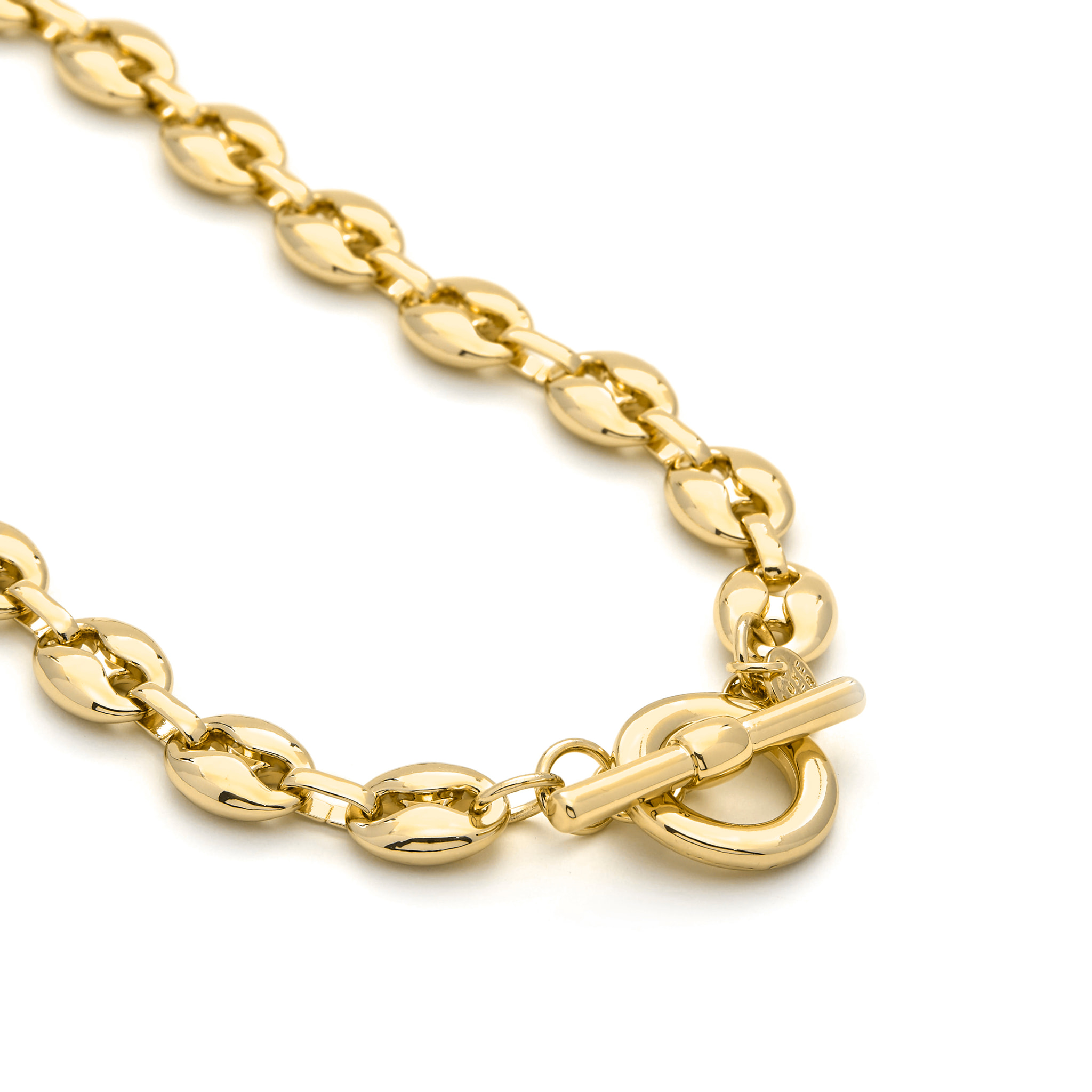 Collar acabado en oro amarillo de 18k