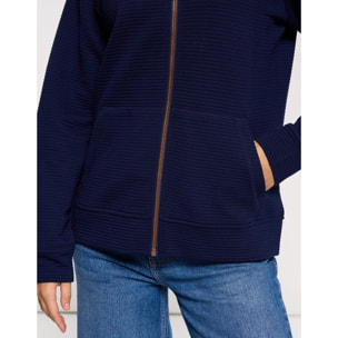 Chaqueta Cremallera Azul Marino - Tigia