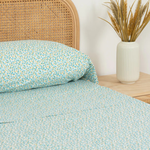Set di lenzuola in cotone percalle uriva verde tiffany