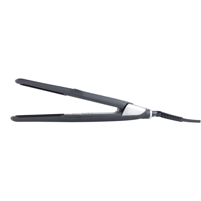 Fer à lisser platinum volume flat iron id - noir et plaque miroir coloris argenté - 48w