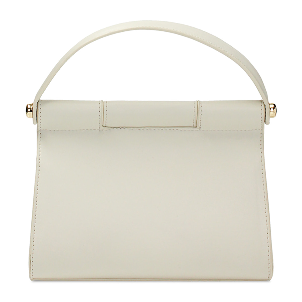 Minibolsa color crema para llevar bajo el brazo