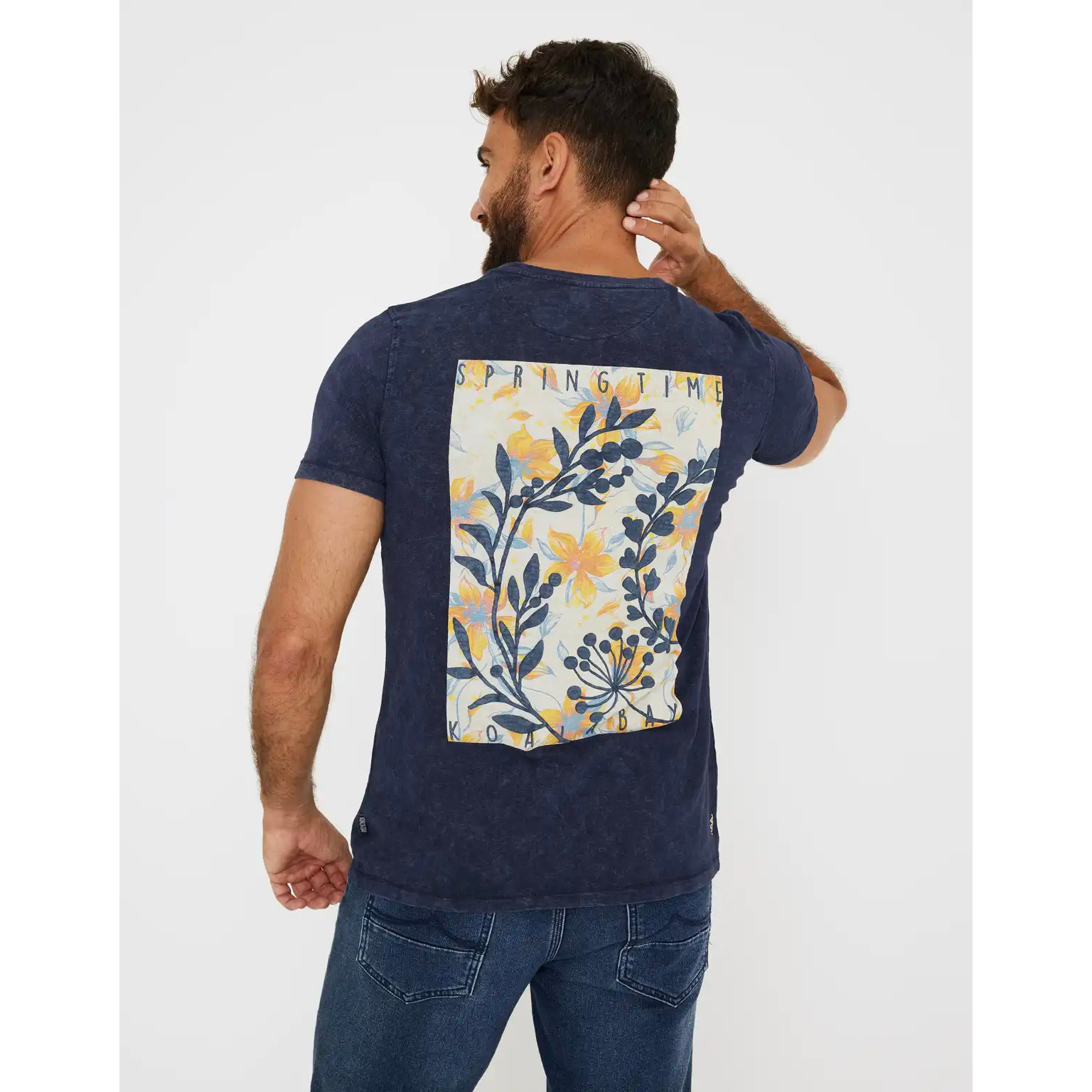 Camiseta Manga Corta Bolsillo Azul Marino - Larix