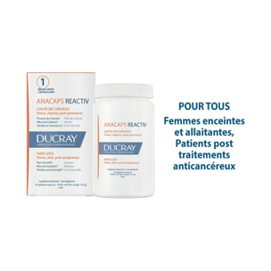 Ducray Complément Alimentaire Anacaps Reactiv - Complément Alimentaire Chute de Cheveux
