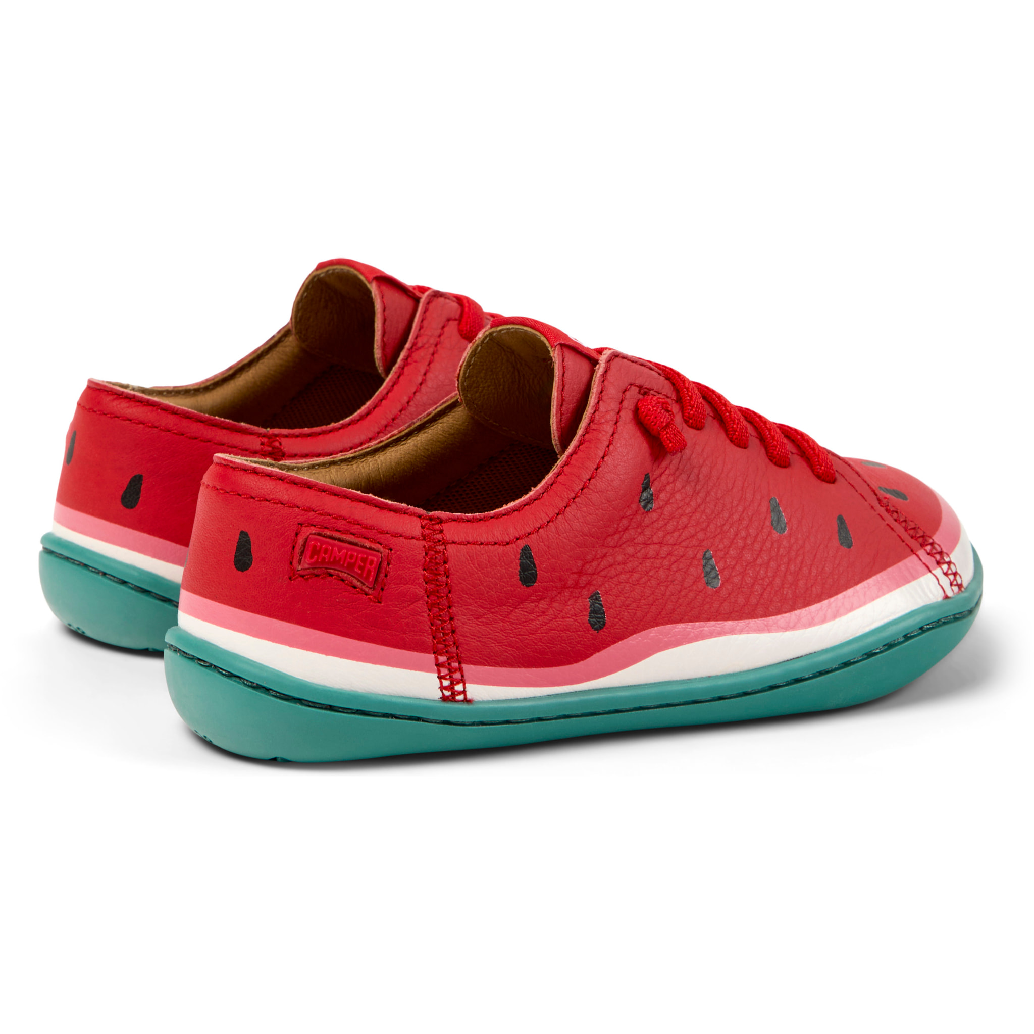 Zapatillas - CAMPER Peu Cami - Rojo - Cuero liso