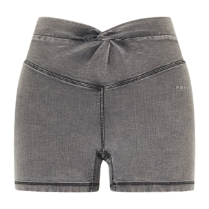 Jeggings N.O.W. short skinny a vita alta in tencel denim