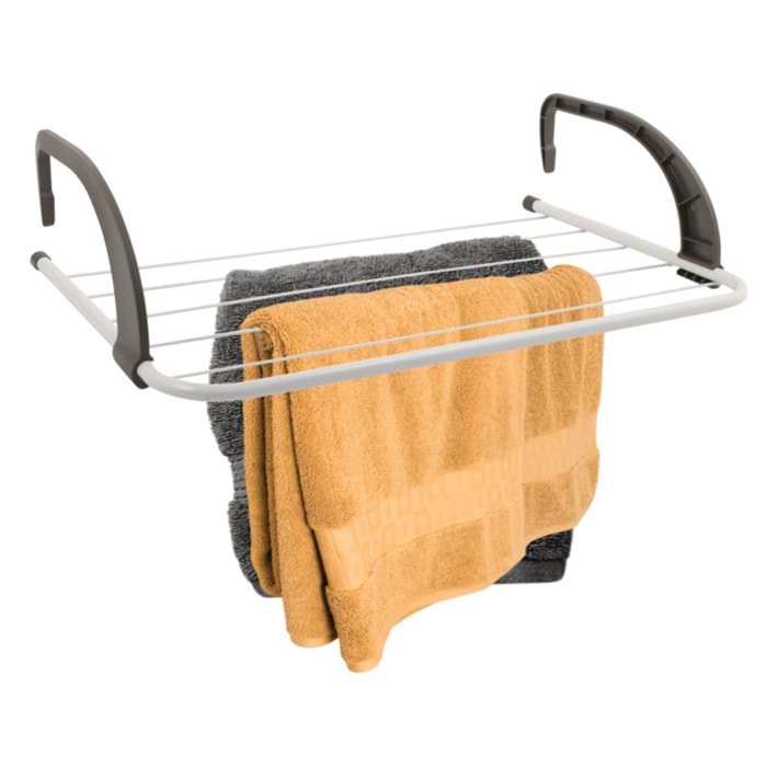 Etendoir balcon 3M Acier Blanc & Noir MSV