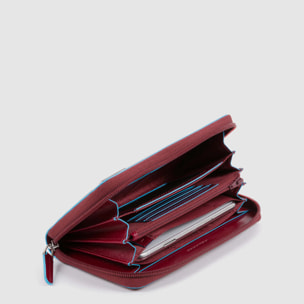 Piquadro Portafogli donna grande zip-around