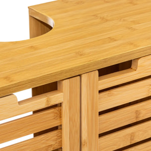 Meuble bas sous lavabo "Sicela" bambou
