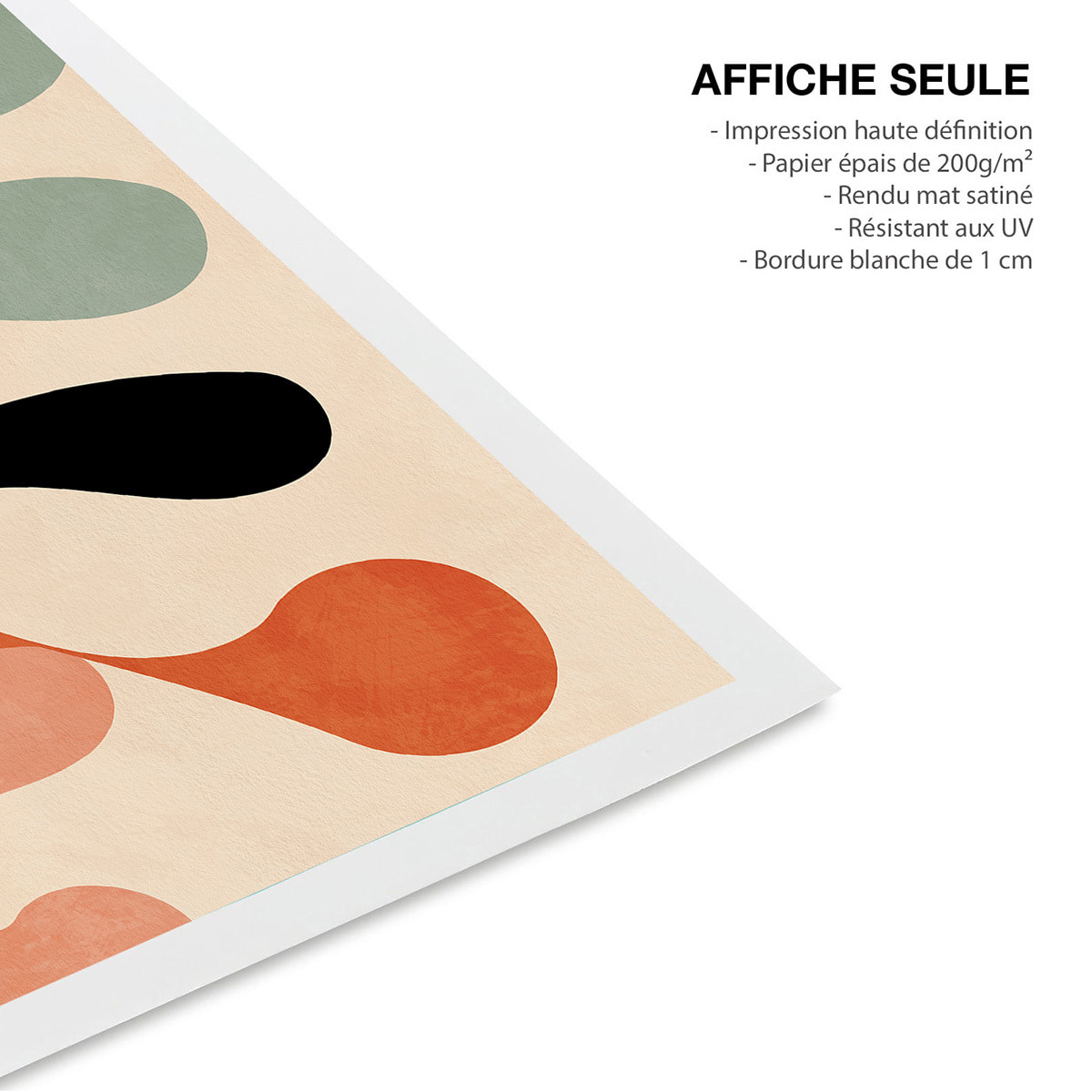 Affiche art abstrait Arabesques abstraites Affiche seule